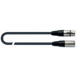 QUIK LOK MX775-3 готовый микрофонный кабель, 3 метра, разъемы XLR/F - XLR/M, цвет черный