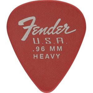 FENDER 351 DURA-TONE 0.96 12 PK FRD медиатор 0.96 мм, жесткий, цвет красный FENDER 351 DURA-TONE 0.96 12 PK FRD медиатор 0.96 мм, жесткий, цвет красный