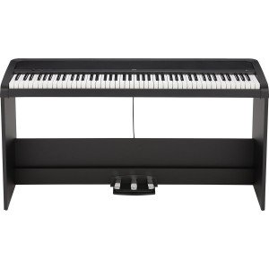 KORG B2SP BK цифровое пианино, взвешенная клавиатура, 12 тембров, стойка, педали и адаптер питания в комплекте, цвет черный KORG B2SP BK цифровое пианино, взвешенная клавиатура, 12 тембров, стойка, педали и адаптер питания в комплекте, цвет черный