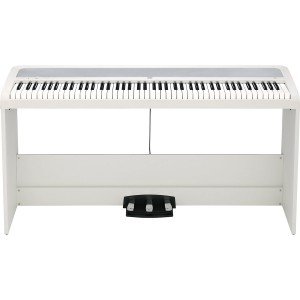 KORG B2SP WH цифровое пианино, взвешенная клавиатура, 12 тембров, со стойкой, тройной педалью, адаптером KORG B2SP WH цифровое пианино, взвешенная клавиатура, 12 тембров, со стойкой, тройной педалью, адаптером