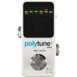 TC ELECTRONIC POLYTUNE 3 MINI педальный тюнер в уменьшенном корпусе, цвет белый TC ELECTRONIC POLYTUNE 3 MINI педальный тюнер в уменьшенном корпусе, цвет белый