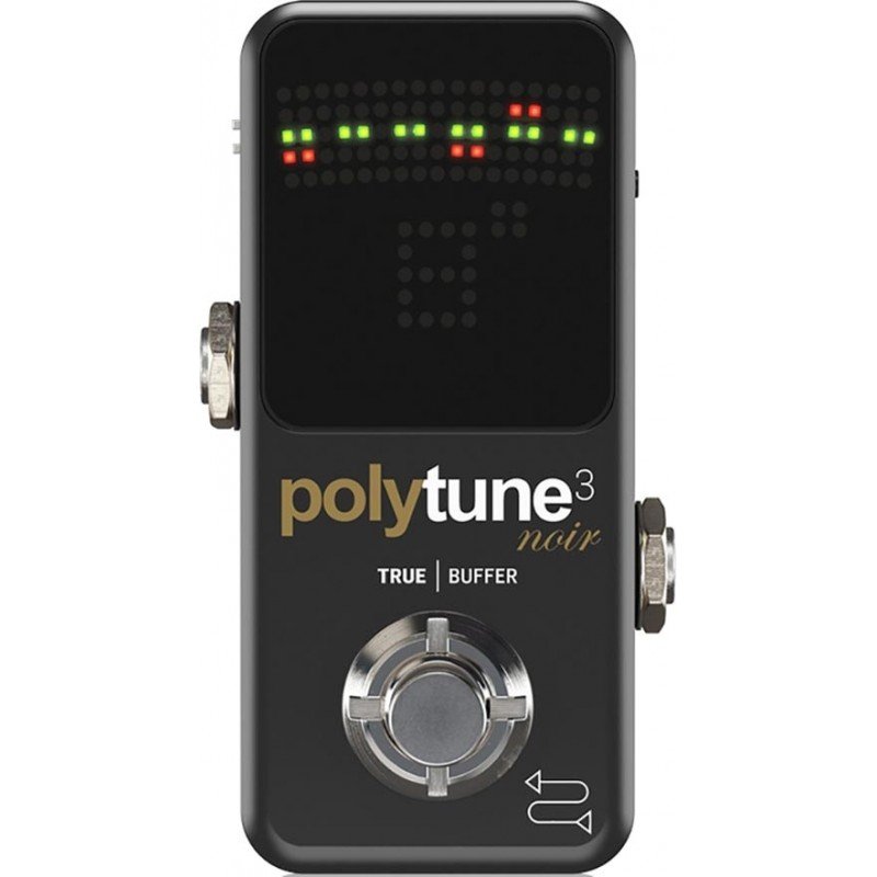 TC ELECTRONIC POLYTUNE 3 NOIR педальный тюнер в уменьшенном корпусе, цвет черный