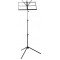 K&M 10040-000-55 складной пюпитр (3 секции), высота до 1240мм, размер нотного держателя 425x215 мм, материал сталь, цвет черный