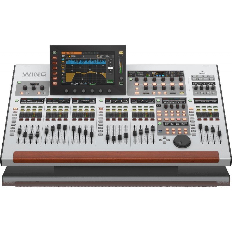 BEHRINGER WING Цифровая микшерная консоль 48 каналов, 28 стерео шин, 24 фейдера, тач скрин 10'.