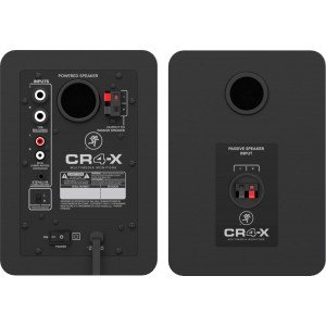 MACKIE CR4-X пара студийных мониторов, мощность 50 Ватт, динамик 4', твиттер 0,75', цвет черный MACKIE CR4-X пара студийных мониторов, мощность 50 Ватт, динамик 4', твиттер 0,75', цвет черный
