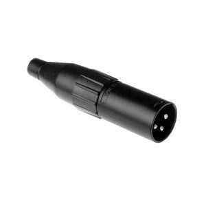 Amphenol AC3MB кабельный разъем XLR-папа (male) 3pin, цинковый корпус, точеные контакты, цвет черный Amphenol AC3MB кабельный разъем XLR-папа (male) 3pin, цинковый корпус, точеные контакты, цвет черный