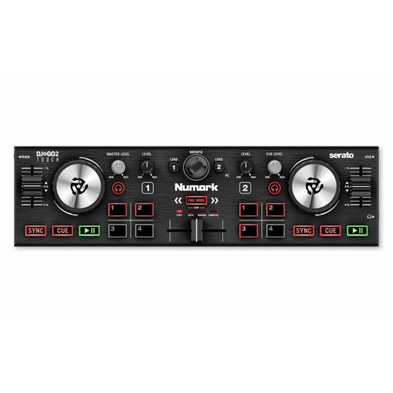 NUMARK DJ2GO2 Touch, сверхпортативный DJ-контроллер, в комплекте ПО Serato DJ Intro