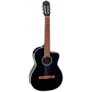 Takamine GC2CE BLK классическая электроакустическая гитара, цвет - чёрный, материал верхей деки - ель, материал корпуса - сапел Takamine GC2CE BLK классическая электроакустическая гитара, цвет - чёрный, материал верхей деки - ель, материал корпуса - сапел