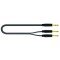QUIK LOK JUST JS2JM 1 компонентный кабель серии Just, 1 метр, металлические разъёмы Stereo Jack Male - 2 Mono Jack Male