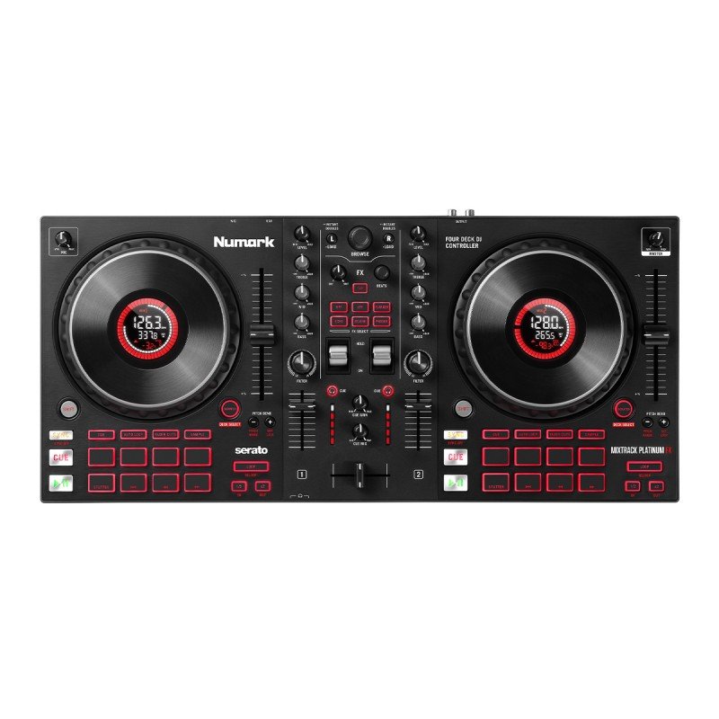 NUMARK Mixtrack Platinum FX, DJ-контроллер для Serato, 4 деки, эффекты, фильтры, дисплеи джогов