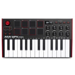 AKAI PRO MPK MINI MK3 USB миди клавиатура с уменьшенными клавишами, 25 клавиш,8 MPC пэдов, 8 ручек для микширования AKAI PRO MPK MINI MK3 USB миди клавиатура с уменьшенными клавишами, 25 клавиш,8 MPC пэдов, 8 ручек для микширования