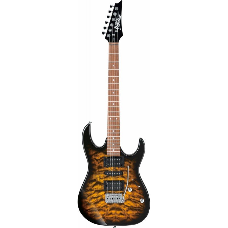 IBANEZ GRX70QA-SB электрогитара, 6 струн, цвет - санбёрст