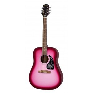 EPIPHONE Starling Hot Pink Pearl акустическая гитара, цвет розовый фейд EPIPHONE Starling Hot Pink Pearl акустическая гитара, цвет розовый фейд