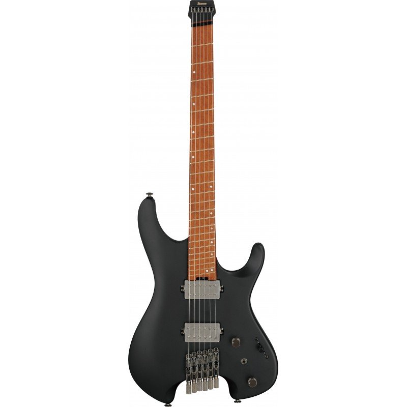 IBANEZ QX52-BKF безголовая электрогитара, 6 струн, HH, наклонные лады, цвет - чёрный