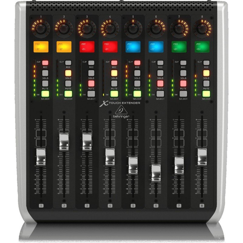 BEHRINGER X-TOUCH EXTENDER расширение для midi-контроллера X-TOUCH, 8 чувствительных к нажатию моторизированных фейдеров, 8 LCD