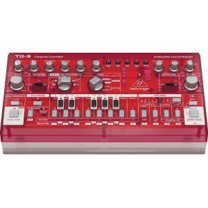 BEHRINGER TD-3-SB Аналоговый басовый синтезатор с 16-ступенчатым секвенсором и фильтрами VCO, VCF и VCA, прозрачный красный BEHRINGER TD-3-SB Аналоговый басовый синтезатор с 16-ступенчатым секвенсором и фильтрами VCO, VCF и VCA, прозрачный красный