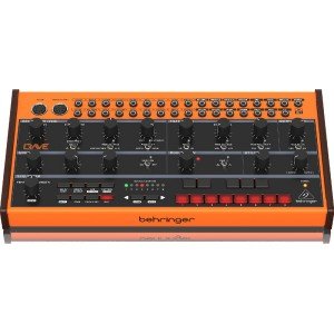 BEHRINGER CRAVE аналоговый полумодульный синтезатор, 1 VCO с двумя формами волны, VCF и VCA фильтры, 32-шаговый секвенсор, арпед BEHRINGER CRAVE аналоговый полумодульный синтезатор, 1 VCO с двумя формами волны, VCF и VCA фильтры, 32-шаговый секвенсор, арпед