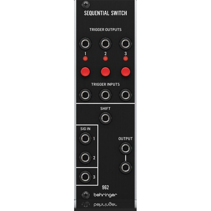 BEHRINGER 962 SEQUENTIAL SWITCH модуль CV-маршрутизации, 3 входа, 3 выхода, аттенюатор, формат Eusorack