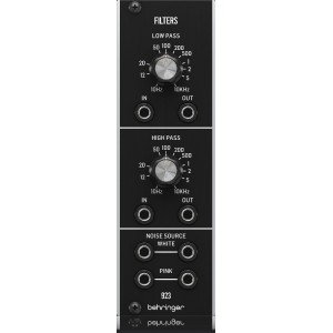 BEHRINGER 923 FILTERS модуль фильтов High Pass и Low Pass с генератором белого и розового шума, формат Eurorack BEHRINGER 923 FILTERS модуль фильтов High Pass и Low Pass с генератором белого и розового шума, формат Eurorack