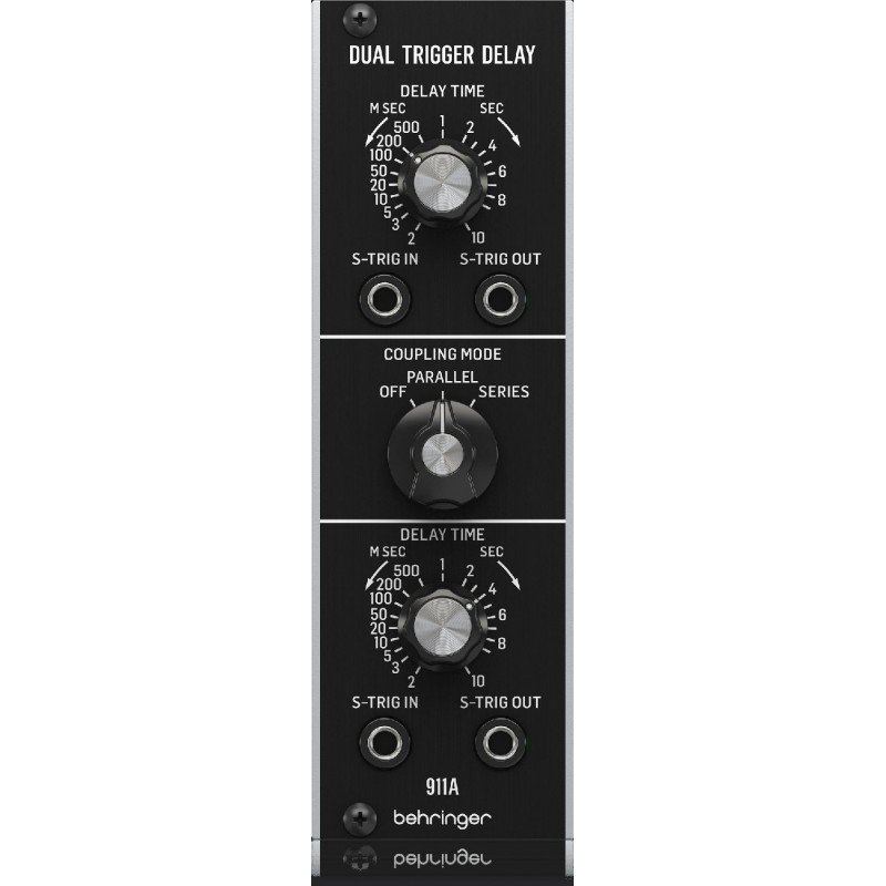 BEHRINGER 911A DUAL TRIGGER DELAY модуль дилея с двумя триггерам, время задержки от 2мс до 10с, формат Eurorack