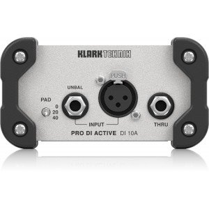 KLARK TEKNIK DI 10A активный ди-бокс, переключаемый аттенюатор 0/20/40дБ, переключение контура заземления, трансформатор Midas, KLARK TEKNIK DI 10A активный ди-бокс, переключаемый аттенюатор 0/20/40дБ, переключение контура заземления, трансформатор Midas,