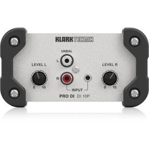 KLARK TEKNIK DI 10P пассивный стерео ди-бокс, небалансный стерео-вход (RCA, Jack 3,5мм), суммированный моно-выход, транформатор KLARK TEKNIK DI 10P пассивный стерео ди-бокс, небалансный стерео-вход (RCA, Jack 3,5мм), суммированный моно-выход, транформатор