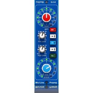 MIDAS MICROPHONE PREAMPLIFIER 502 V2 микрофонный предусилитель в корпусе 500 серии, фильтры XL4