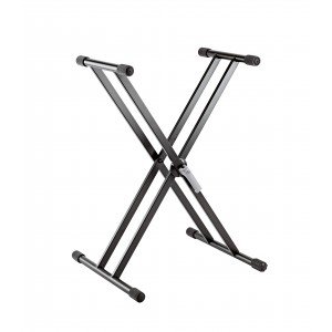 K&M 18997-000-55 облегченная стойка для клавишных инструментов, двойная рама, высота 594 - 946 мм, ширина 327 - 789 мм
