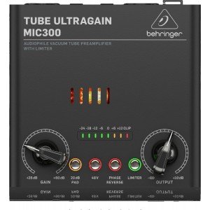 BEHRINGER MIC300 ламповый микрофонный предусилитель с лимитером BEHRINGER MIC300 ламповый микрофонный предусилитель с лимитером