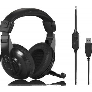 BEHRINGER HPM1100U Универсальная USB-стереогарнитура с микрофоном, от 20 Гц до 20кГц, импеданс 32 Ом BEHRINGER HPM1100U Универсальная USB-стереогарнитура с микрофоном, от 20 Гц до 20кГц, импеданс 32 Ом