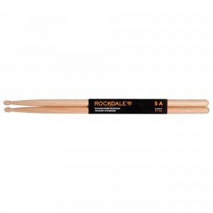 ROCKDALE Hickory Standard ST-5A барабанные палочки, орех, деревянный наконечник, цвет - натуральный