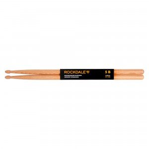 ROCKDALE Hickory Standard ST-5B барабанные палочки, орех, деревянный наконечник, цвет - натуральный
