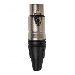 ROCKDALE XLR003 металлический кабельный разъем XLR мама (female) 3pin, цвет никель ROCKDALE XLR003 металлический кабельный разъем XLR мама (female) 3pin, цвет никель