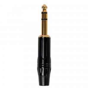 ROCKDALE P105 кабельный разъем stereo jack 6,5 мм (TRS), материал металл, цвет черный ROCKDALE P105 кабельный разъем stereo jack 6,5 мм (TRS), материал металл, цвет черный