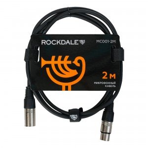 ROCKDALE MC001-2M готовый микрофонный кабель, разъемы XLR, длина 2м ROCKDALE MC001-2M готовый микрофонный кабель, разъемы XLR, длина 2м
