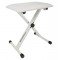ROCKDALE Q-90 white компактная банкетка для пианиста складной конструкции, высота 40-48 см, сиденье 40х30х3,5 см, металл, цвет б