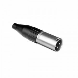 Amphenol AC3MM кабельный разъем XLR-папа (male) 3pin, цинковый корпус, точеные контакты, цвет никель
