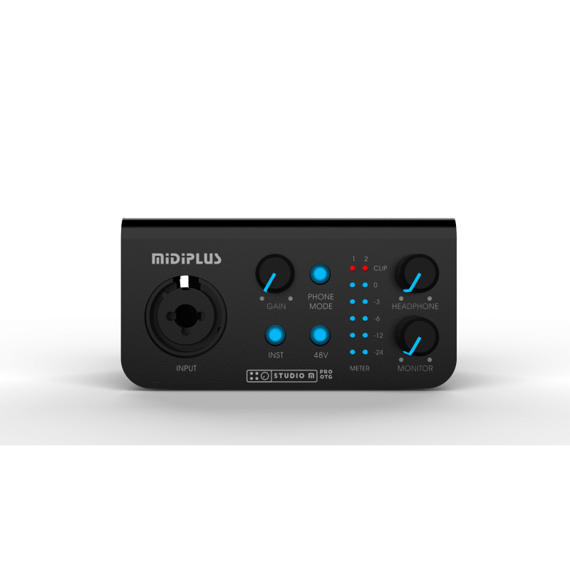 Midiplus Studio M pro OTG - аудиоинтерфейс USB, 1 вход/2 выхода c OTG