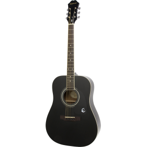 EPIPHONE DR-100 Ebony акустическая гитара, цвет черный EPIPHONE DR-100 Ebony акустическая гитара, цвет черный