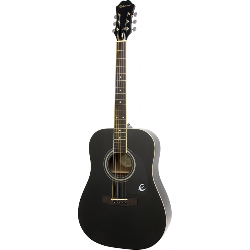 EPIPHONE DR-100 Ebony акустическая гитара, цвет черный