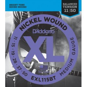 D"ADDARIO EXL115BT NICKEL WOUND, BALANCED TENSION MEDIUM, 11-50 D"ADDARIO EXL115BT NICKEL WOUND, BALANCED TENSION MEDIUM, 11-50