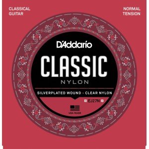 D'ADDARIO EJ27N STUDENT NYLON NORMAL TENSION струны для классической гитары, нормальное натяжение, нейлон (посеребрёная оплётка) D'ADDARIO EJ27N STUDENT NYLON NORMAL TENSION струны для классической гитары, нормальное натяжение, нейлон (посеребрёная оплётка)