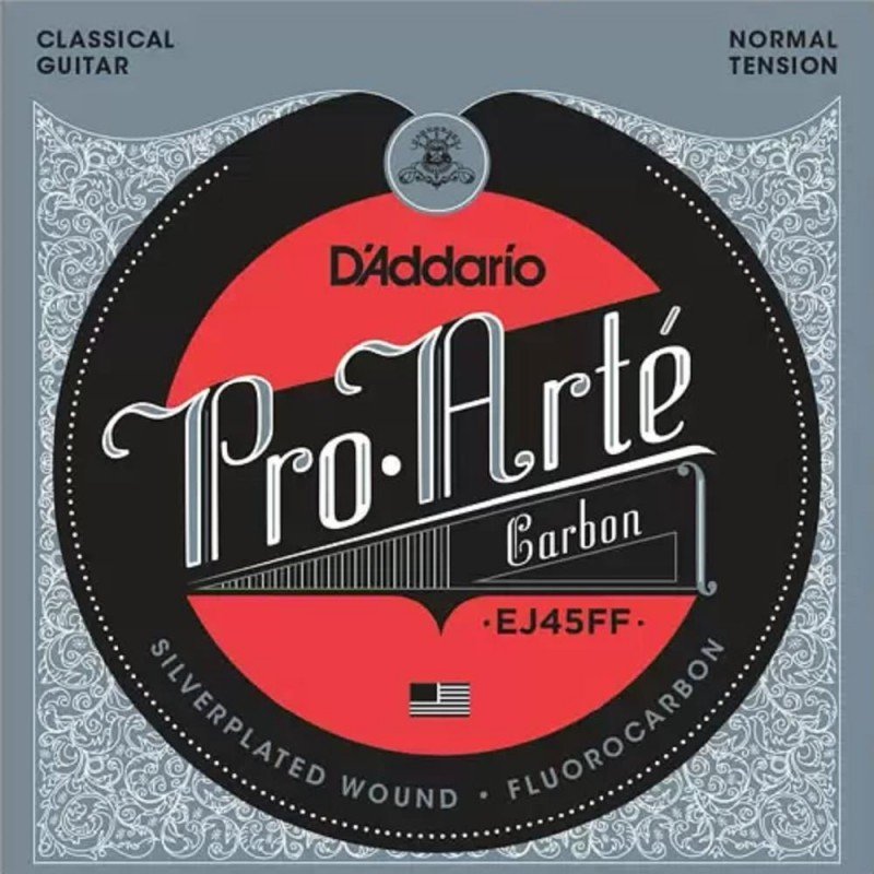 D'ADDARIO EJ45FF PRO-ARTE CARBON, DYNACORE BASSES, NORMAL TENSION струны для классической гитары, нормальное натяжение..