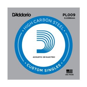 D`ADDARIO PL009 - Plain steel одиночная струна..
