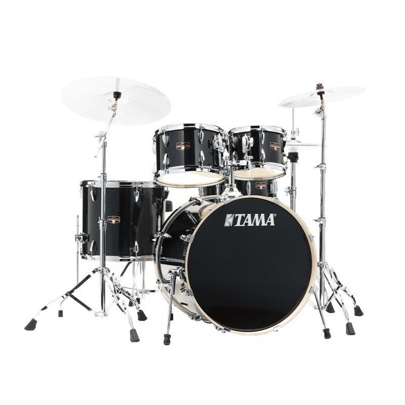 TAMA IP52H6W-HBK IMPERIALSTAR (UNICOLOR WRAP FINISHES) ударная установка из 5-ти барабанов со стойками, тополь, цвет черный глян