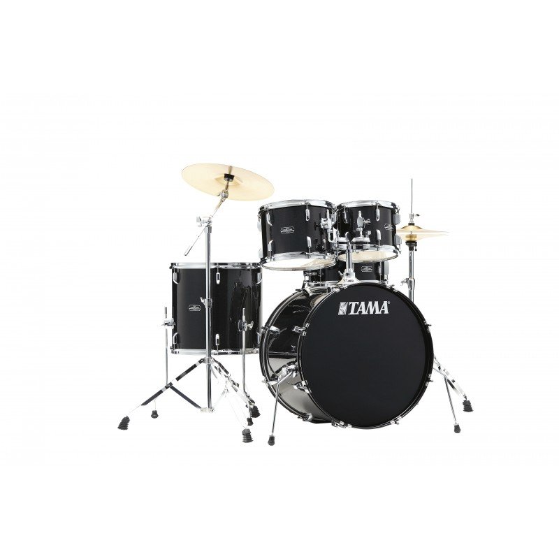 TAMA ST52H4C-BNS STAGESTAR ударная установка из 5-ти барабанов со стойками и тарелками, цвет искрящийся черный