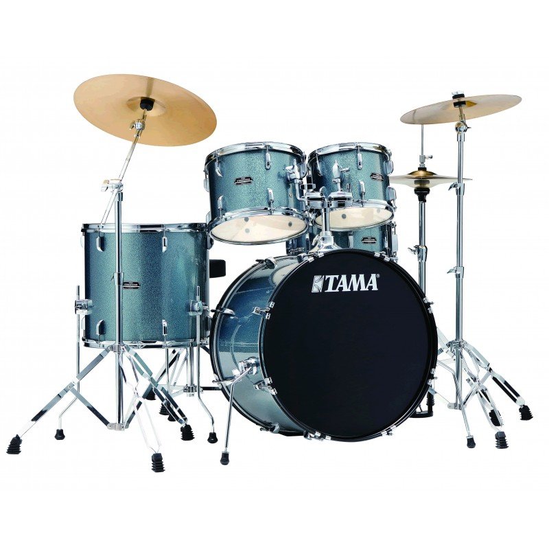 TAMA ST52H6C-SEM STAGESTAR ударная установка из 5-ти барабанов со стойками и тарелками, цвет бледно-голубой искрящийся.