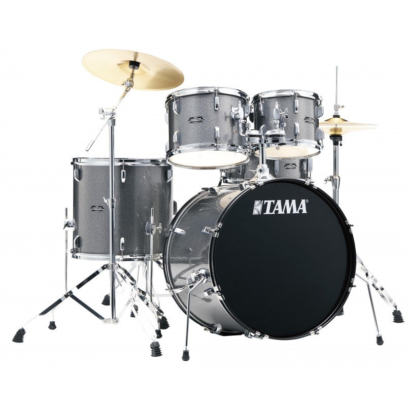 TAMA ST52H6C-CSS STAGESTAR ударная установка из 5-ти барабанов со стойками и тарелками, цвет искрящийся космический серый.