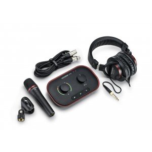 Focusrite Vocaster One Studio Podcast Set - комплект (Vocaster One, наушники, микрофон, ПО, микрофонный кабель) Focusrite Vocaster One Studio Podcast Set - комплект (Vocaster One, наушники, микрофон, ПО, микрофонный кабель)
