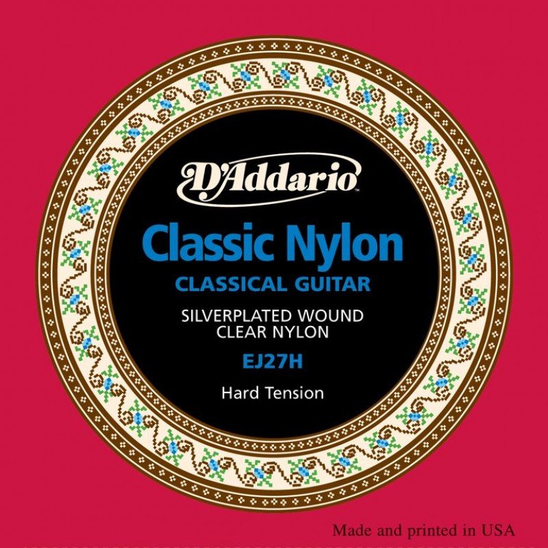 D'Addario EJ27H EJ27H CLASSIC Струны для классической гитары нейлоновые Student Hard